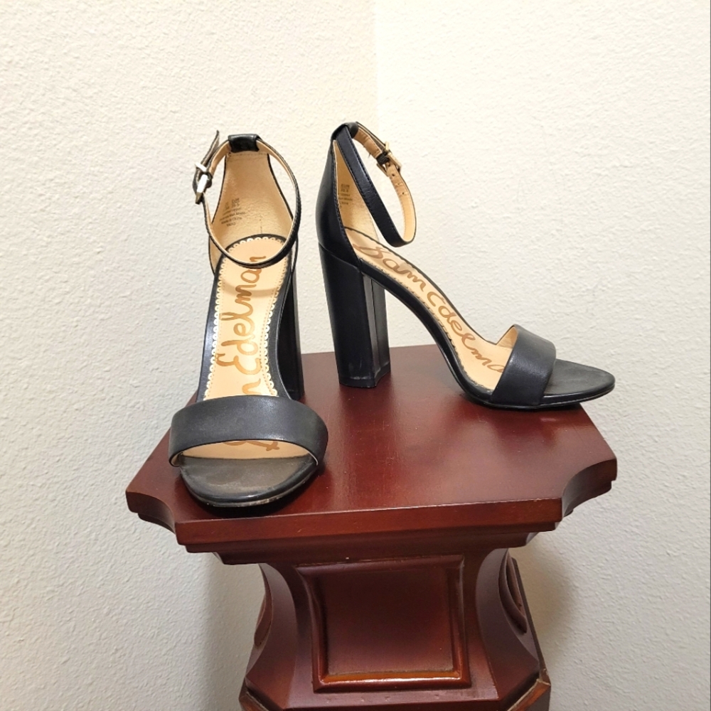 Sam Edelman ankle-strap heels black 5.5